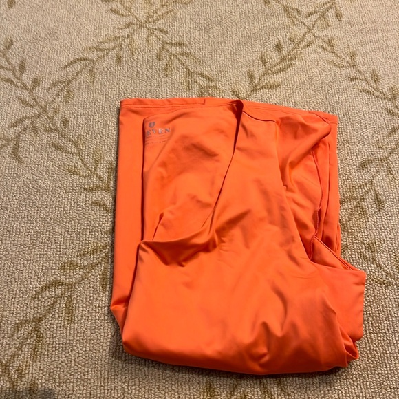 NWT bright coral Eleven Tennis Hummingbird Tank Top with Ruffle Sleeves XL - Picture 1 of 6